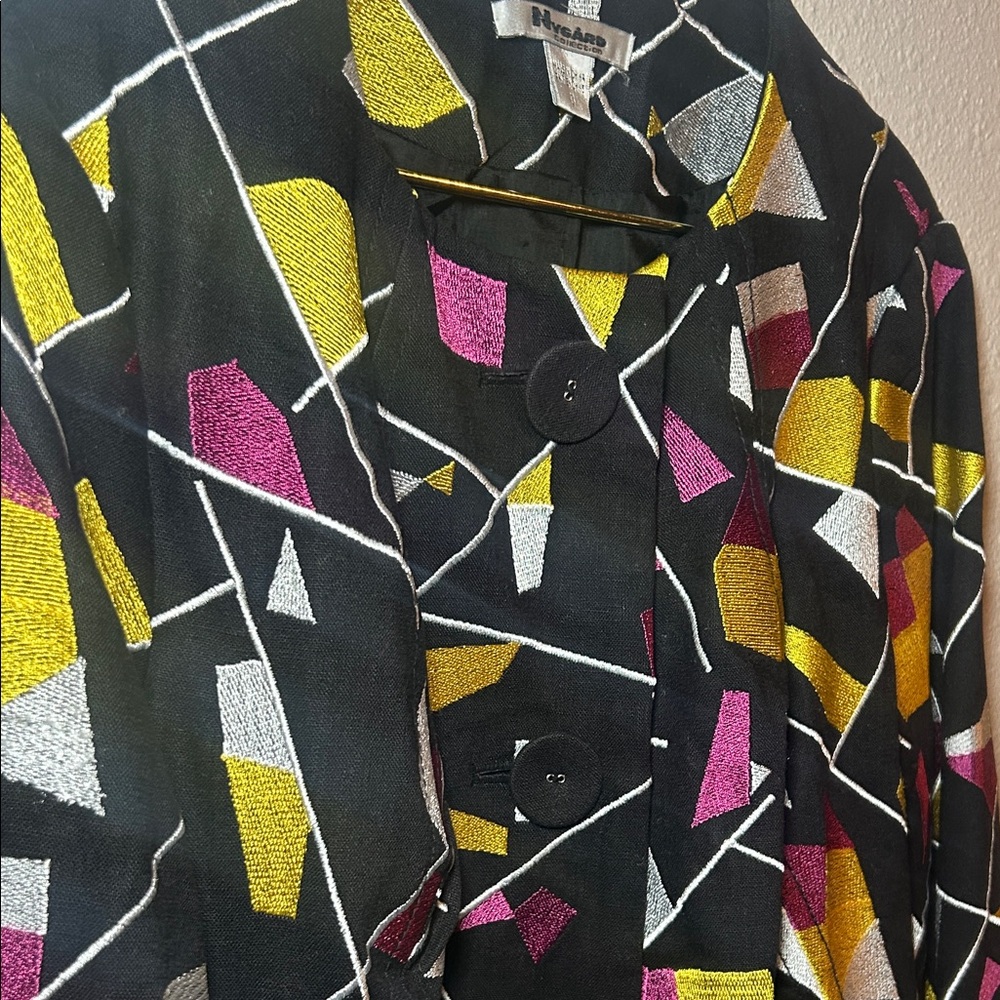 Colorful Geometric Women's Jacket - Picture 3 of 7